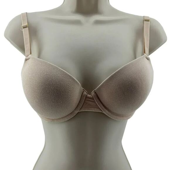 Lively Beige Smooth Underwire Lined Bra Size 32C - Picture 1 of 8
